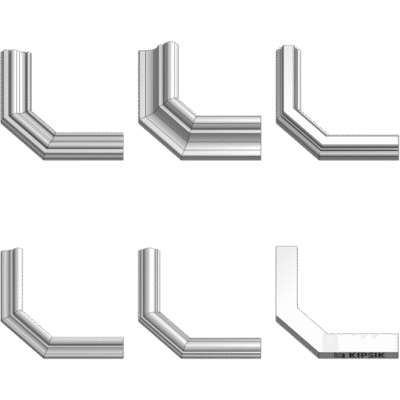 Kaksiknurk 2x45⁰ kipsliistule